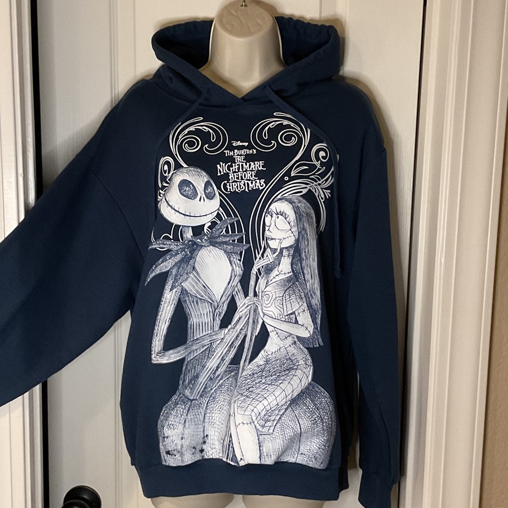 Disney Blue Nightmare Before Christmas Hoodie